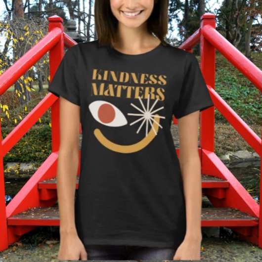 Kindness Matters Shirt - Leuke Abstracte glimlach 