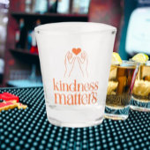 Kindness Matters Shot Glass – Helder Oranje-rood Shot Glas
