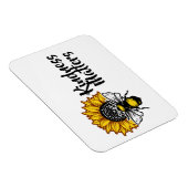 Kindness Matters Sunflower Bee Magneet (Rechterzijde)