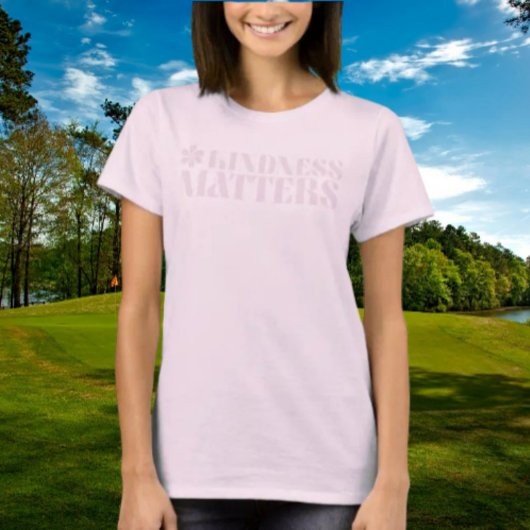 Kindness Matters T-shirt – met bloemontwerp