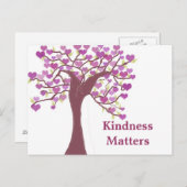Kindness Matters Tree of Hearts Briefkaart (Voorkant / Achterkant)