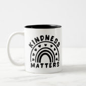 Kindness Matters Tweekleurige Koffiemok (Links)