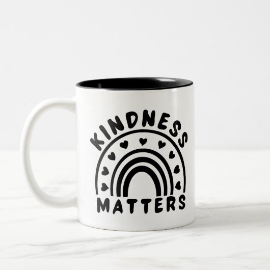 Kindness Matters Tweekleurige Koffiemok (Links)