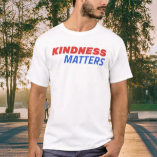 Kindness Matters USA T-shirt – Rood & Blauw