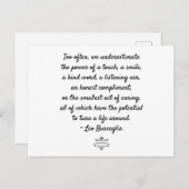 KINDNESS MOTIVATIE BRIEFKAARTEN (Voorkant / Achterkant)