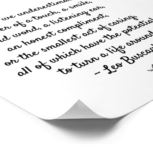 KINDNESS MOTIVATIE POSTER (Hoek)