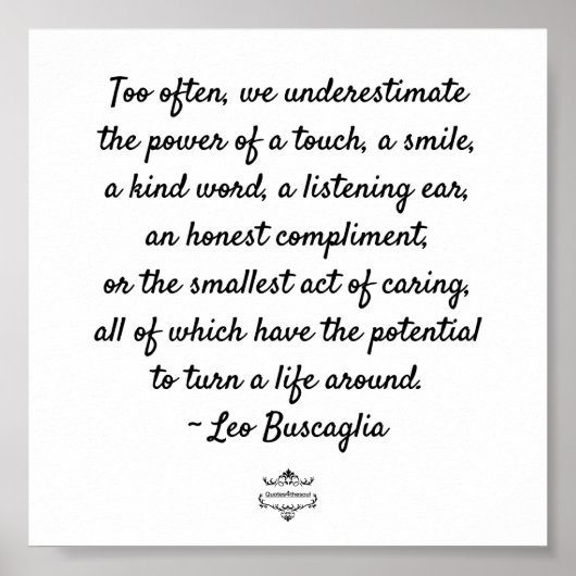 KINDNESS MOTIVATIE POSTER (Voorkant)