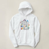 Kindness Motivatie Rabbit Quote Hoodie (Design voorkant)