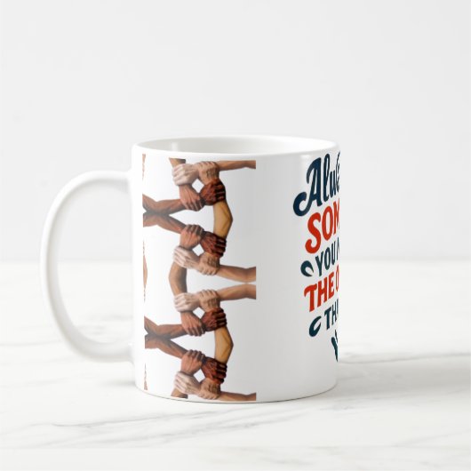 Kindness Mug — Always Help Someone Quote with Hold Koffiemok (Links)