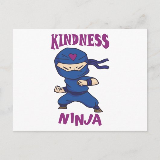 Kindness Ninja, Fight against Bullying Briefkaart (Voorkant)