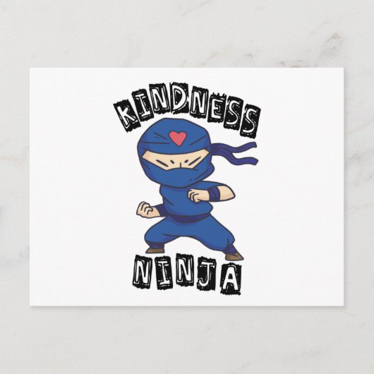 Kindness Ninja, gevecht tegen pesterijen Briefkaart (Voorkant)