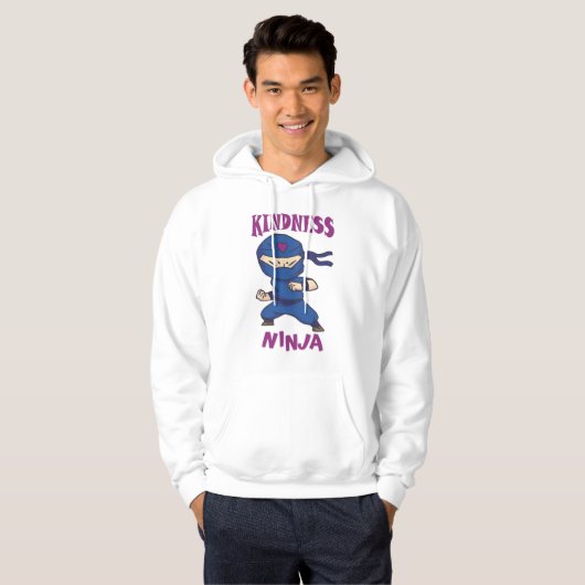 Kindness Ninja, gevecht tegen pesterijen Hoodie (Voorkant volledig)