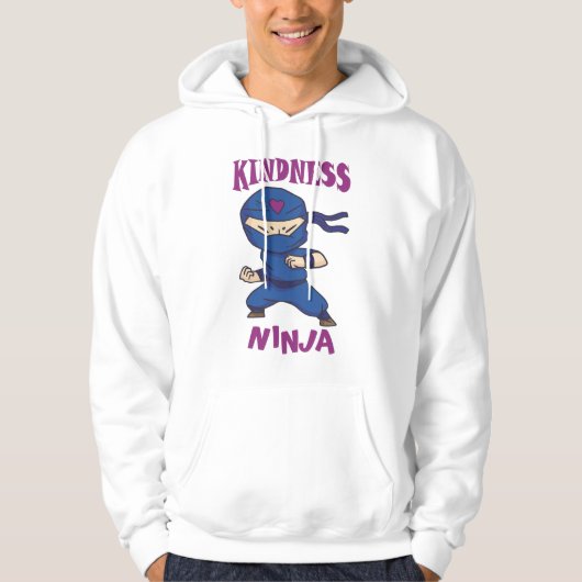Kindness Ninja, gevecht tegen pesterijen Hoodie (Voorkant)