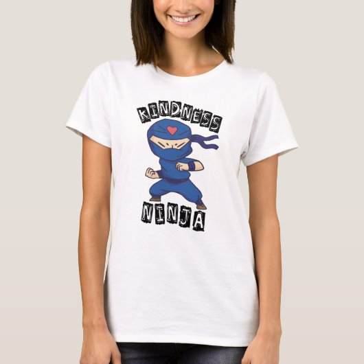 Kindness Ninja, gevecht tegen pesterijen T-shirt (Voorkant)