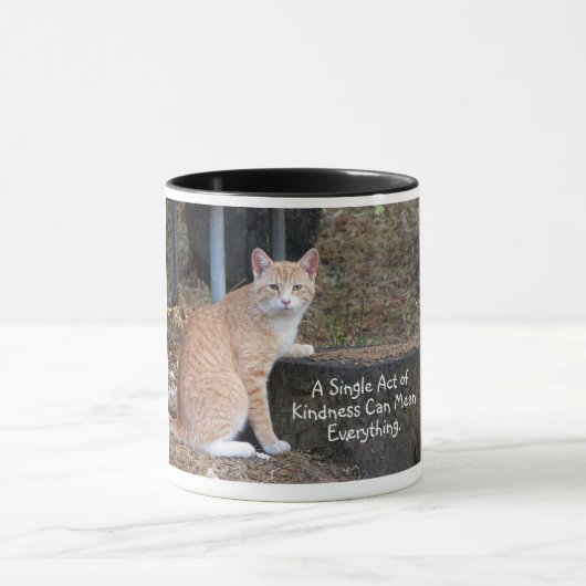 Kindness Oranje Tabby Cat 11 oz Mok (Midden)