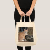 Kindness Oranje Tabby Cat Canvas tas (Voorkant (product))