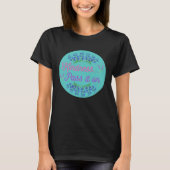 Kindness pass it on be kind teal circle pretty blu t-shirt (Voorkant)