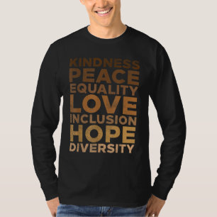 Kindness Peace Black African Pride Melani T-shirt