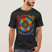 Kindness Peace Equality Love Hope Diversity Human T-shirt (Voorkant)