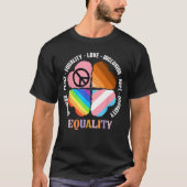 Kindness Peace Equality Love Hope Diversity Human  T-shirt (Voorkant)