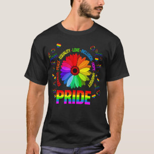 Kindness Peace Love Daisy Rainbow Love T-shirt