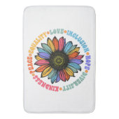 Kindness Peace Love Hope Diversity Human Human Badmat (Voorkant Verticaal)