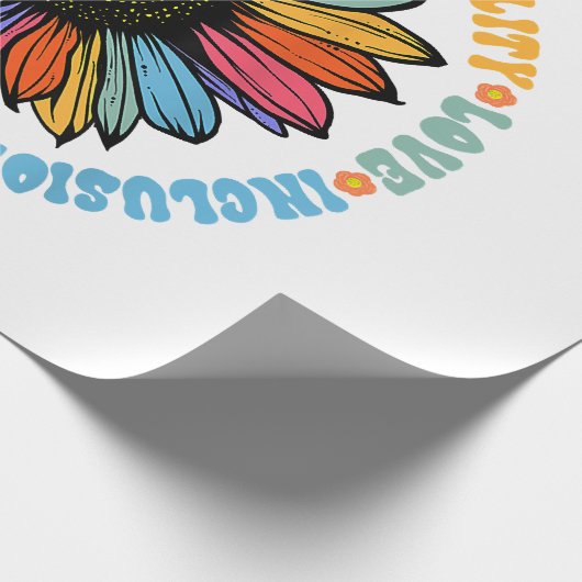 Kindness Peace Love Hope Diversity Human Human Cadeaupapier (Hoek)