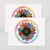 Kindness Peace Love Hope Diversity Human Human Feestdagenkaart (Voorkant / Achterkant)