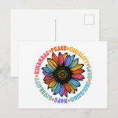 Kindness Peace Love Hope Diversity Human Human Feestdagenkaart (Voorkant / Achterkant)