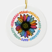 Kindness Peace Love Hope Diversity Human Human Keramisch Ornament (Voorkant)