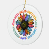 Kindness Peace Love Hope Diversity Human Human Keramisch Ornament (Links)