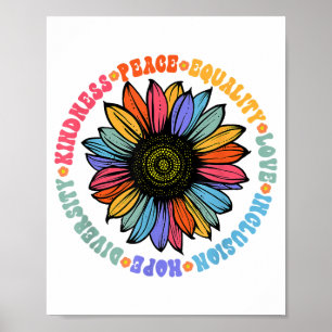 Kindness Peace Love Hope Diversity Human Human Poster