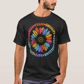 Kindness Peace Love Hope Diversity Human Human T-shirt