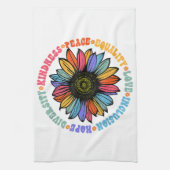 Kindness Peace Love Hope Diversity Human Human Theedoek (Verticaal)