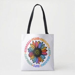 Kindness Peace Love Hope Diversity Human Human Tote Bag
