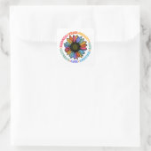 Kindness Peace Love Hope Diversity Human Human Vierkante Sticker (Tas)