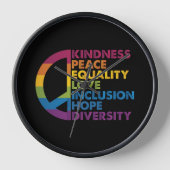 Kindness Peace Love Inclusion Hope Divers (Voorkant)