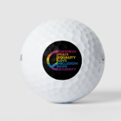 Kindness Peace Love Inclusion Hope Divers Golfballen (Voorkant)