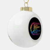 Kindness Peace Love Inclusion Hope Divers Keramische Bal Ornament (Links)