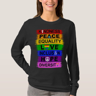 Kindness Peace Love Inclusion Hope Divers T-shirt