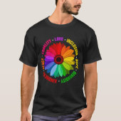 Kindness Peace Love Inclusion Hope Divers T-shirt (Voorkant)