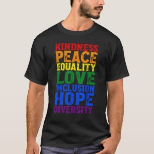 Kindness Peace Love Inclusion Hope Divers T-shirt