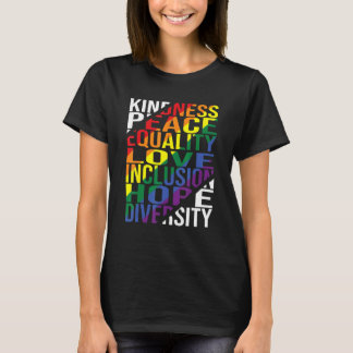 Kindness Peace Love Inclusion Hope Divers T-shirt