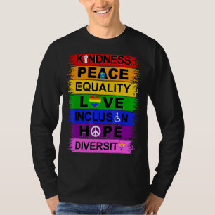 Kindness Peace Love Inclusion Hope Divers T-shirt