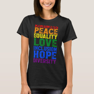 Kindness Peace Love Inclusion Hope Divers T-shirt