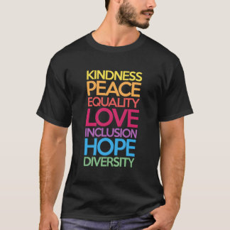 Kindness Peace Love Inclusion Hope Divers T-shirt