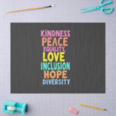 Kindness Peace Love Inclusion Hope Divers Tissuepapier (Craft)