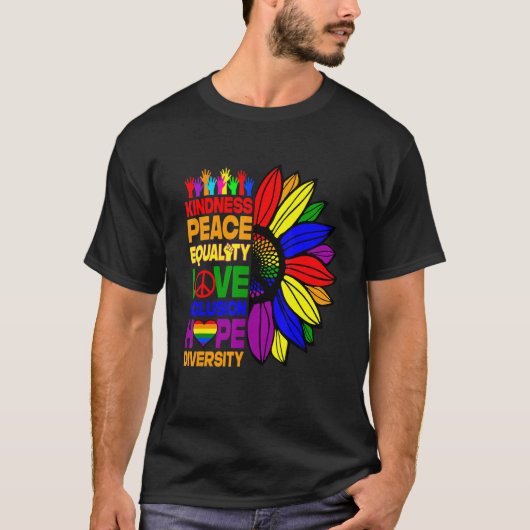 Kindness Peace Love Inclusion Hope Ltd S T-shirt (Voorkant)