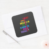 Kindness Peace Love Inclusion Hope Vierkante Sticker (Envelop)