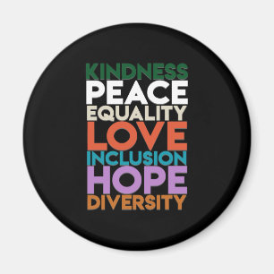 Kindness Peace Support Earth World Peace Day Lover Magneet